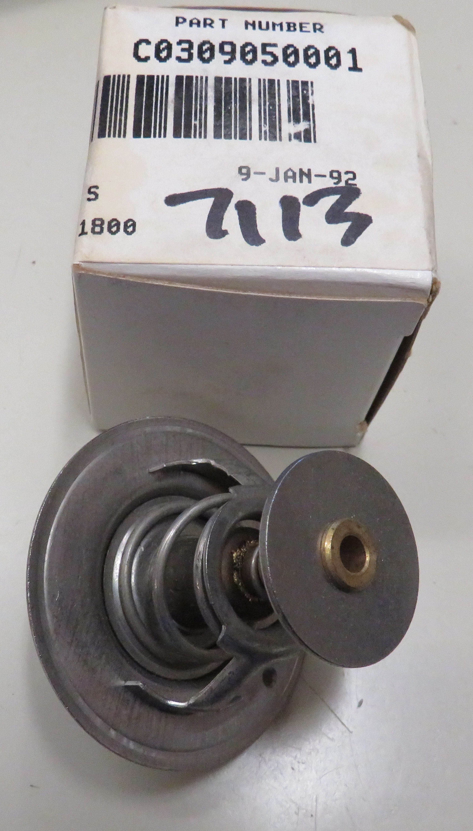 C0309050001 Cummins Thermostat OBSOLETE used on Cummins Engine Model A, Also, L Series Engines 6AT3.4 & A3.4 125HP 1/10/2025 THIS PART IS IN STOCK 1/10/2025