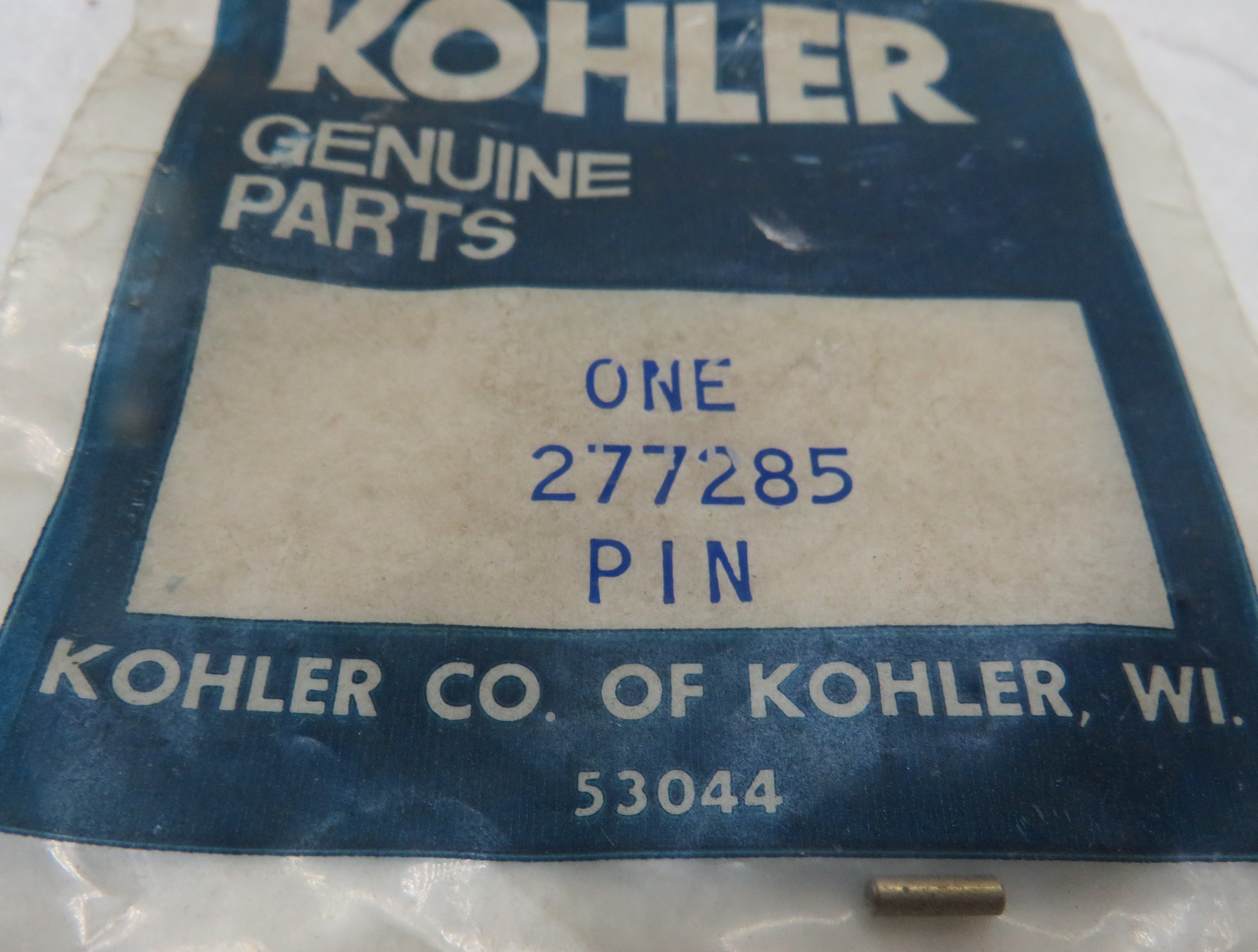 Kohler 277285 Choke Pin (1Pk) for 5E/4EF/7.3E/6EF/5ECD/4EFCD-LOW CO/7.3ECD/6EFCD-LOW CO 12/18/2024 THIS PART IS IN STOCK 12/18/2024