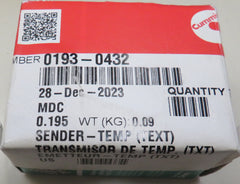 193-0432 Onan Temperature Sender Switch 1/10/2025 THIS PART IS IN STOCK 1/10/2025