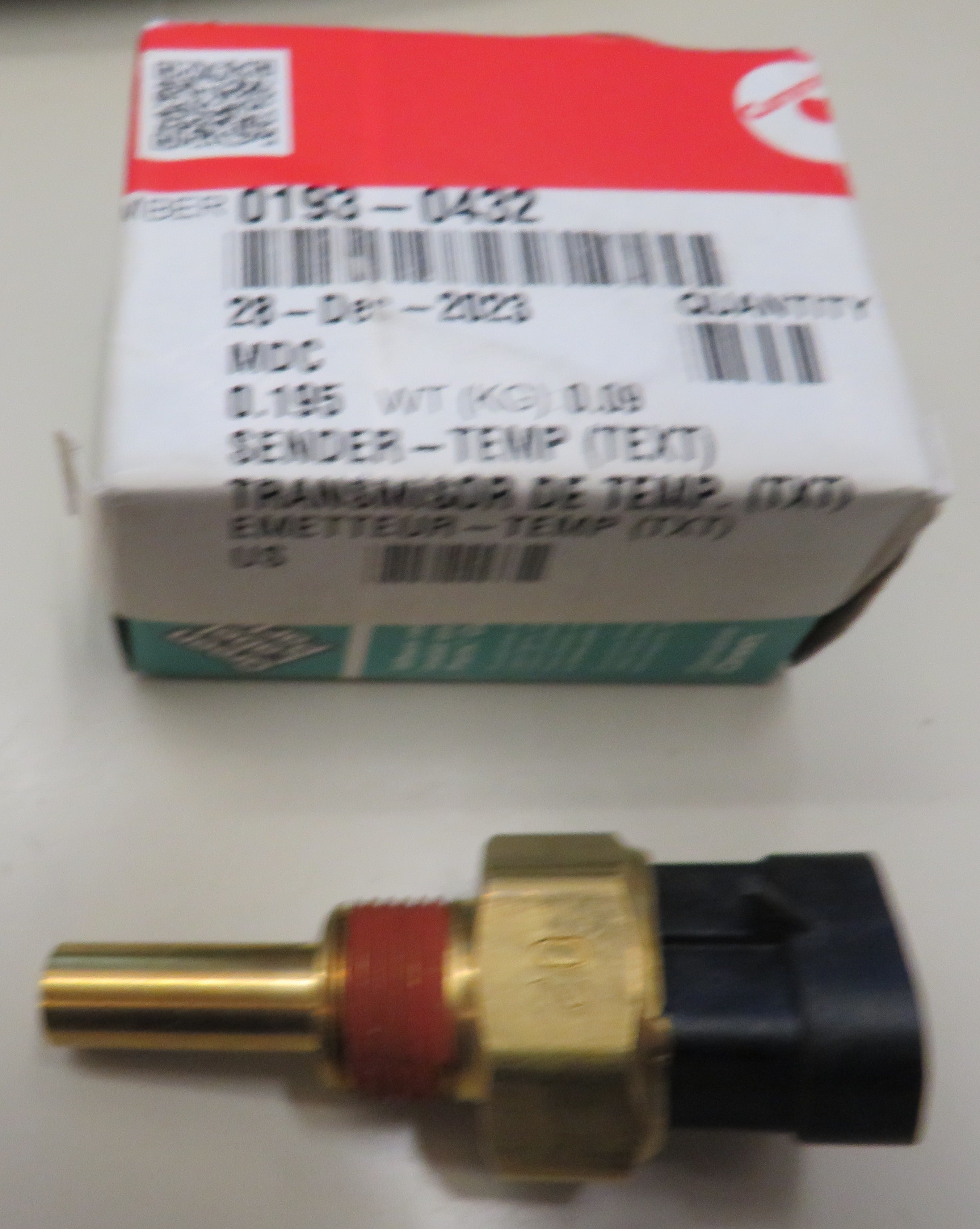 193-0432 Onan Temperature Sender Switch 1/10/2025 THIS PART IS IN STOCK 1/10/2025