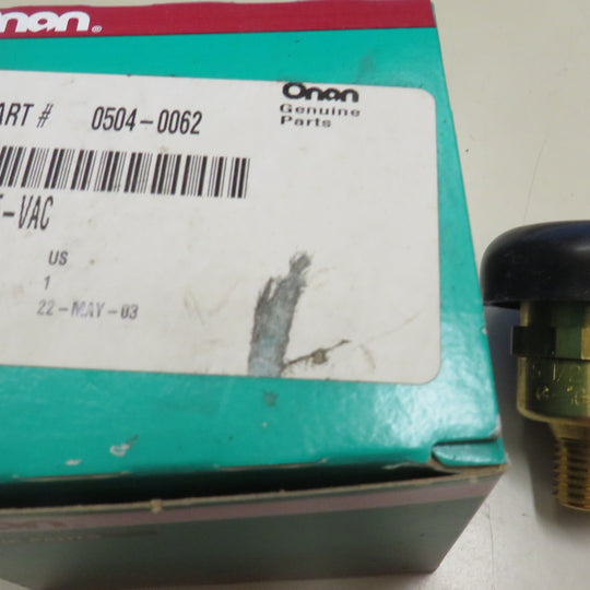 504-0062 Onan Vacuum Relief Valve OBSOLETE For KB-KR Electric Generating Sets 6/25/2024 THIS PART IS IN STOCK 6/25/2024