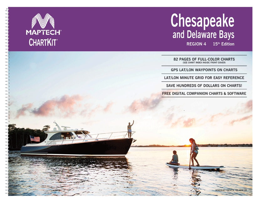 Richardson's Maptech Chartkit Chesapeake and Delaware Bays Region 4 Edition 15 5/16/2024 THIS CHART IS IN STOCK 5/16/2024