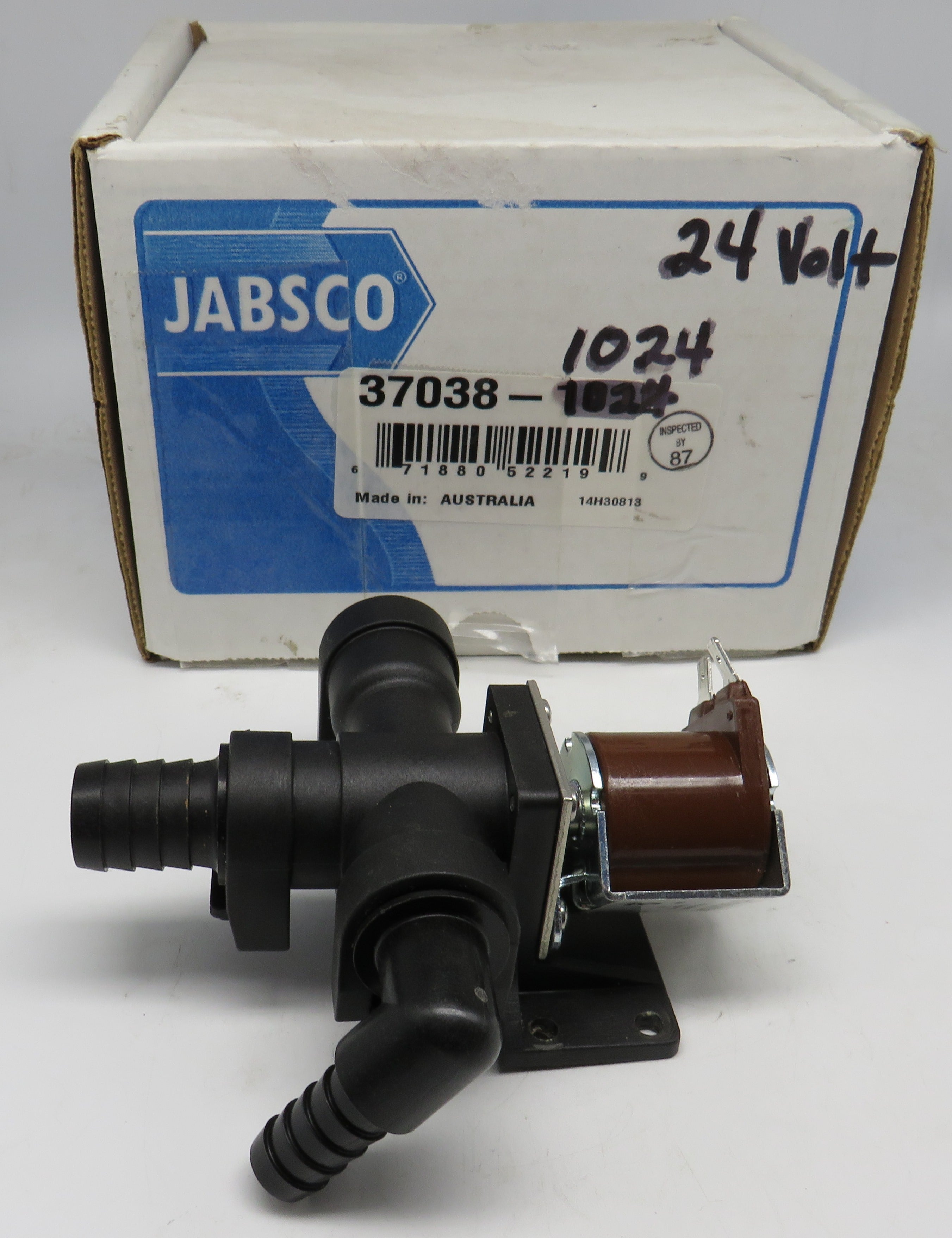 37038-1024 Jabsco Par Solenoid Valve & Syphon Breaker 24 Volt