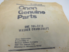 104-0416 Onan Washer Crankshaft 12/20/2024 THIS PART IS IN STOCK 12/20/2024