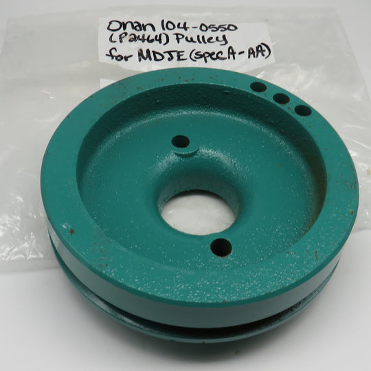 104-0550 Onan Pulley P2464 (OBSOLETE) for MDJE (Spec A-AA) 10/30/2024 THIS PART IS IN STOCK 10/30/2024