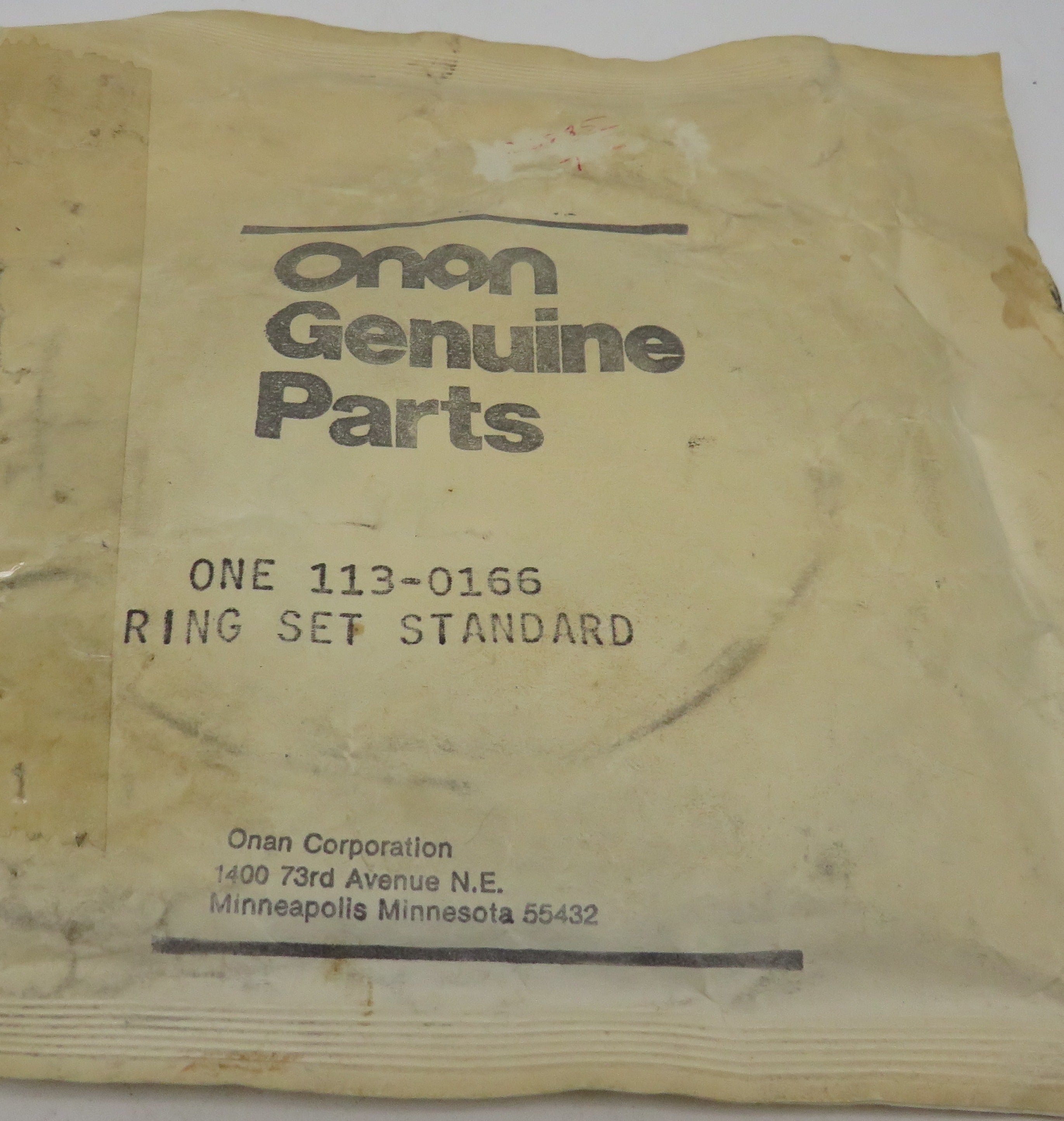 113-0166 Onan Piston Ring Set Standard for NHA, NHAV, NHB, NHBV (Spec A-D) Engine  12/20/2024 THIS PART IS IN STOCK 12/20/2024