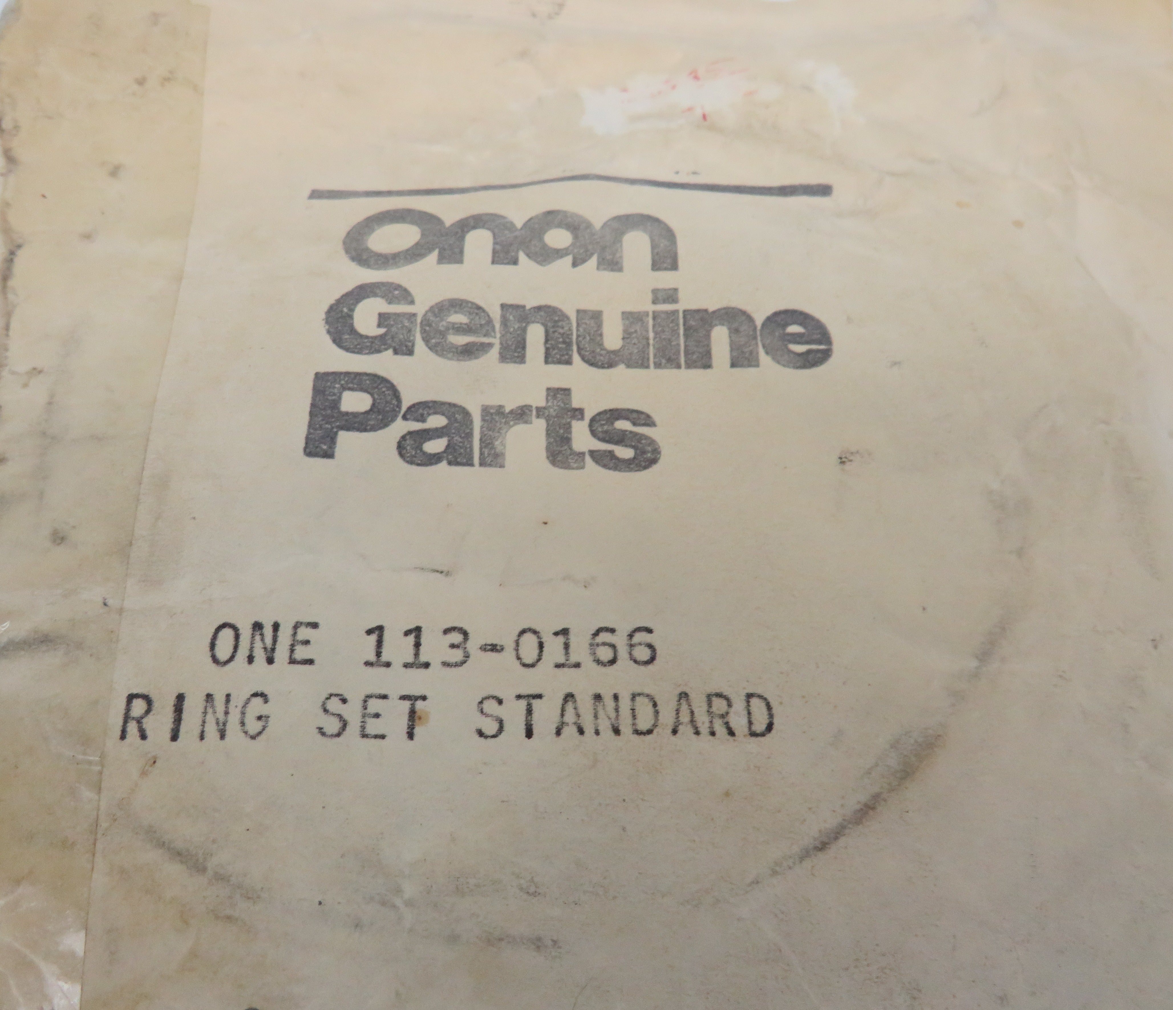 113-0166 Onan Piston Ring Set Standard for NHA, NHAV, NHB, NHBV (Spec A-D) Engine  12/20/2024 THIS PART IS IN STOCK 12/20/2024