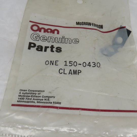 Onan 150-0430 Spring Bracket Clamp 2/8/2024 THIS PART IS IN STOCK 2/8/2024