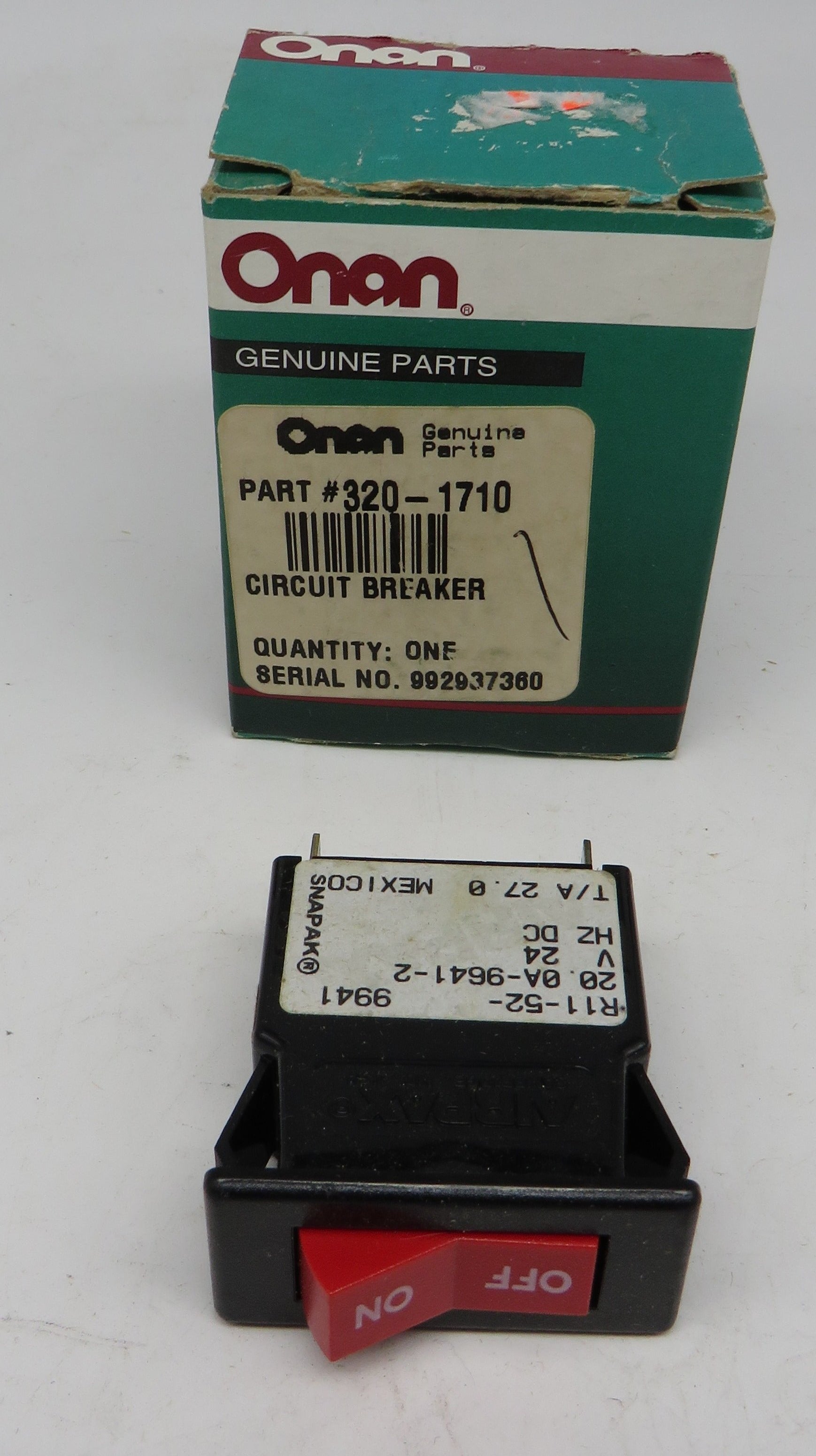 320-1710 Onan Circuit Breaker On/Off 