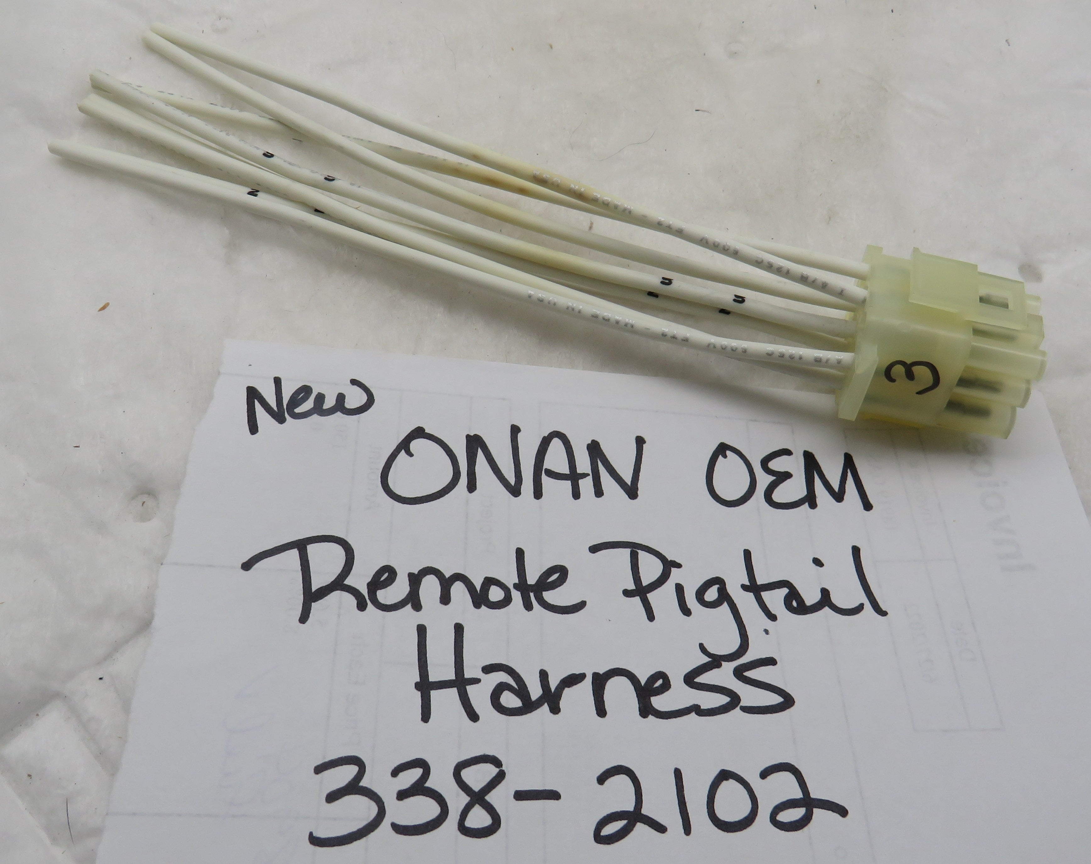 Onan 338-2102 OEM Remote Pigtail Harness 